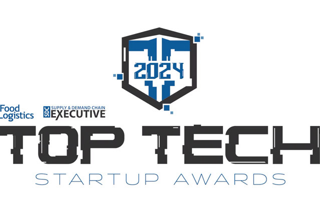 Logotipo del Premio a la Mejor Startup Tecnológica de 2024, con un diseño estilizado de escudo y texto en azul y negro.
