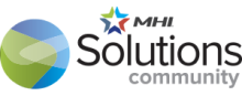 Logo Cộng đồng PMHE Solutions với các yếu tố hình quả địa cầu và ngôi sao