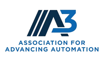 Logo của Hiệp hội Phát triển Tự động hóa với chữ viết tắt A3 màu xanh và đen.